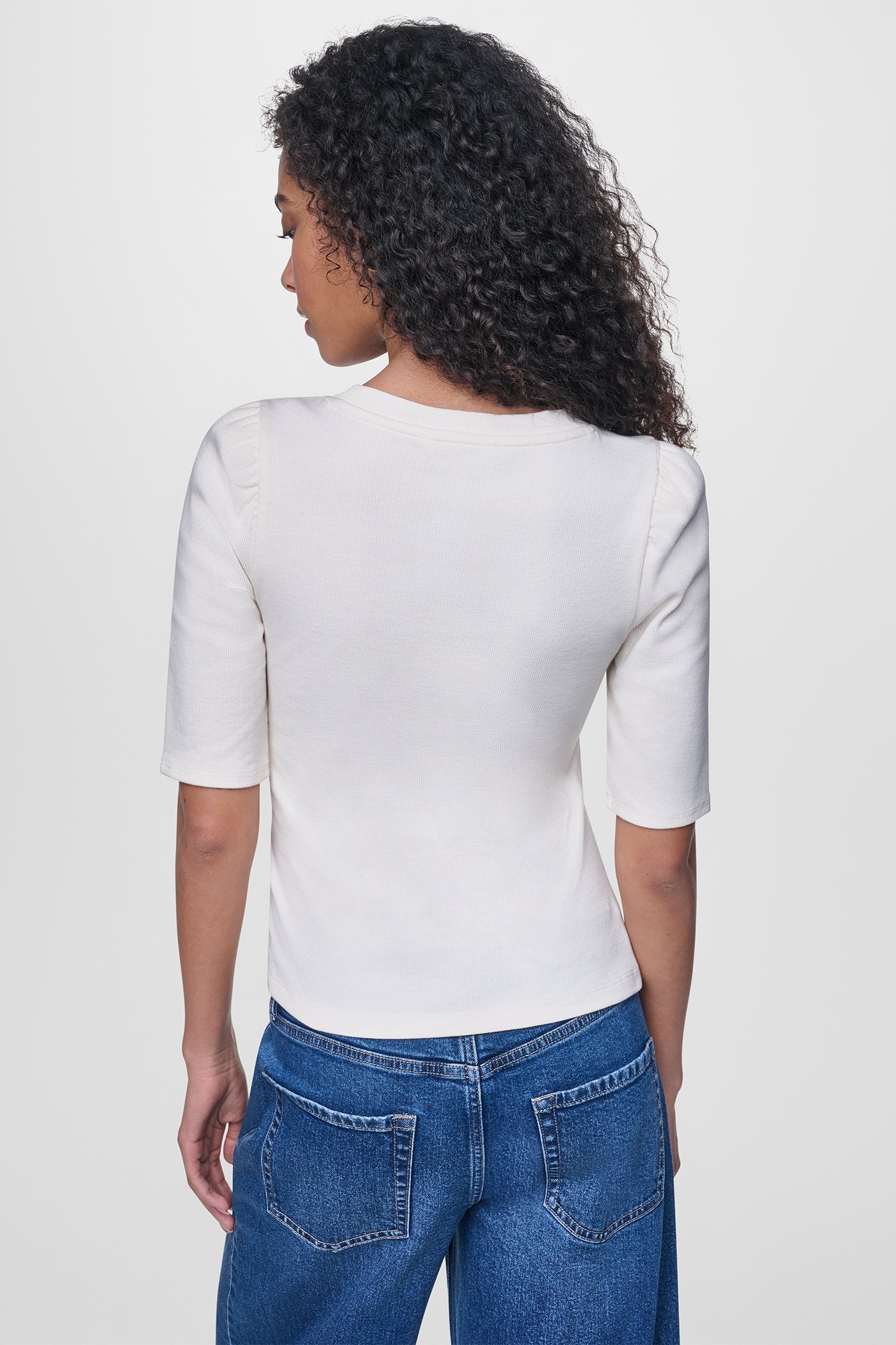 SHORT SLEEVE ASYMMETRIC TOP