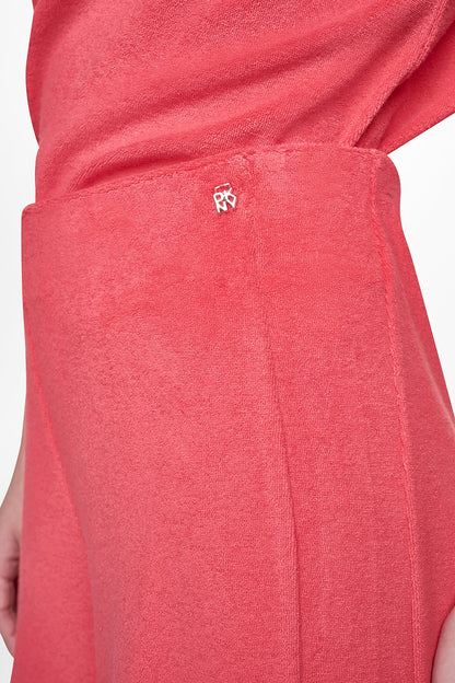 TOWELLING TERRY HIGH RISE WIDE LEG PANT