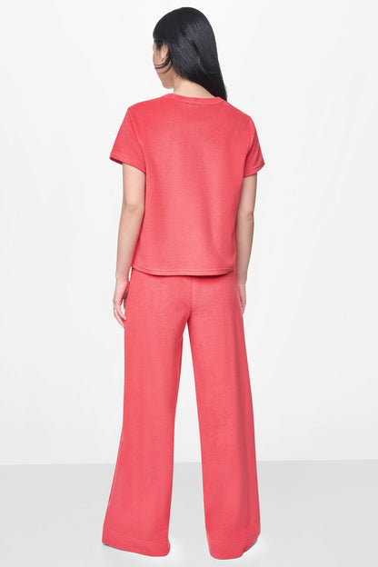 TOWELLING TERRY CREW NECK TEE