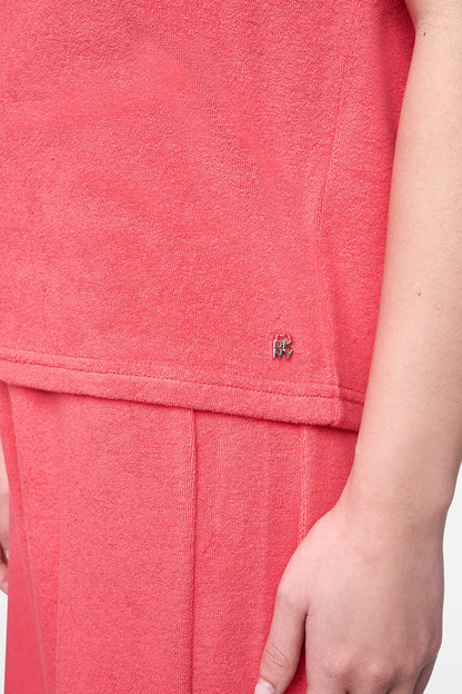 TOWELLING TERRY CREW NECK TEE