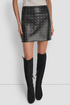 BLACK FAUX LEATHER