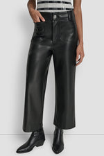 HIGH-RISE CROPPED WIDE LEG PANT