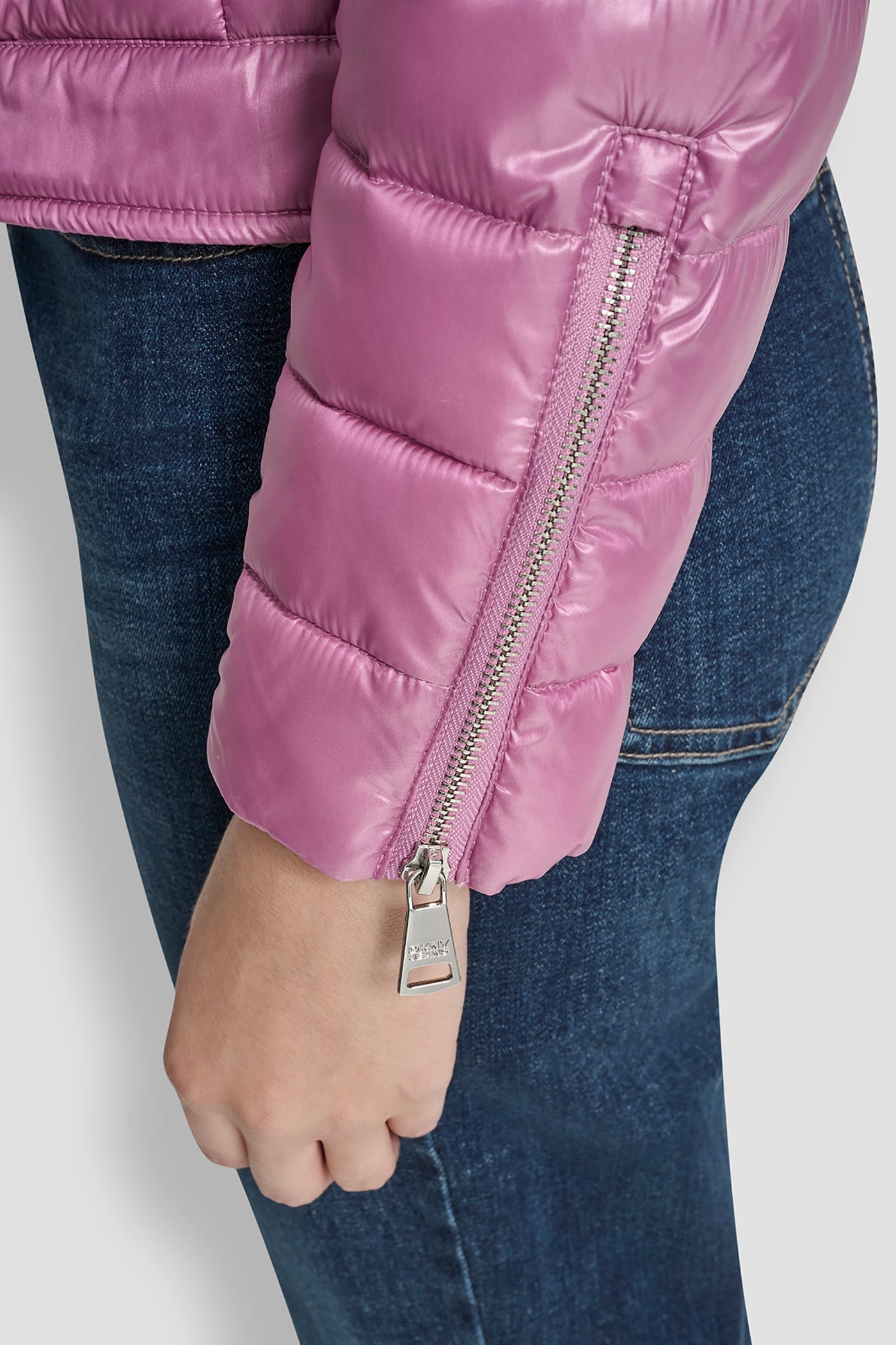 MOTO STYLE LIGHT WEIGHT PUFFER JACKET