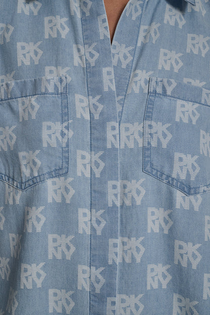 SPLIT BACK BUTTON FRONT WITH ROLL TAB