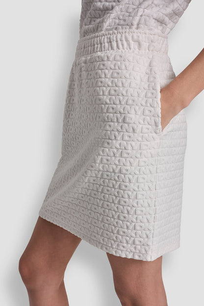 LOGO JACQUARD PULL-ON SKIRT