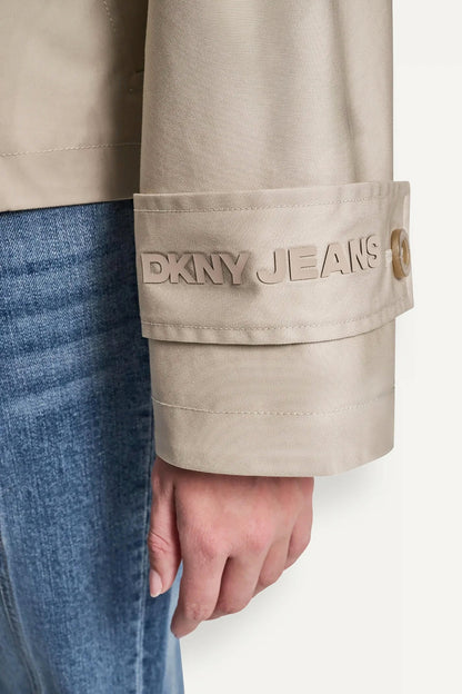 SINGLE-BREASTED MILITARY SHORT TRENCH