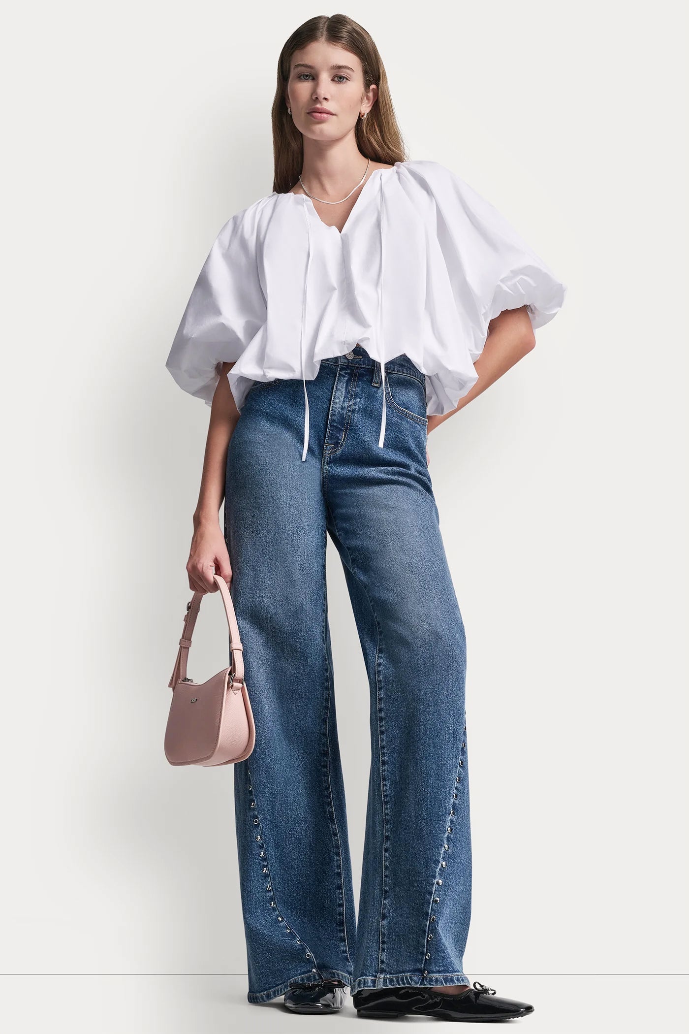 SHORT-SLEEVE BUBBLE TOP