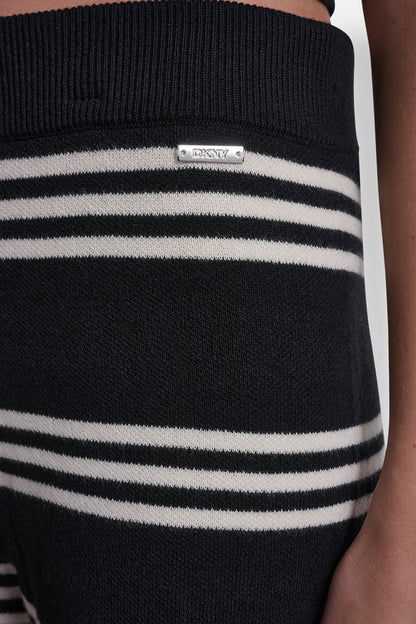 STRIPED SWEATER SHORT