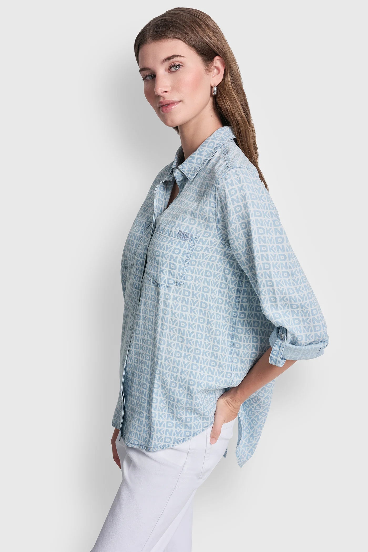 GARMENT DYE SPLIT BACK SHIRT