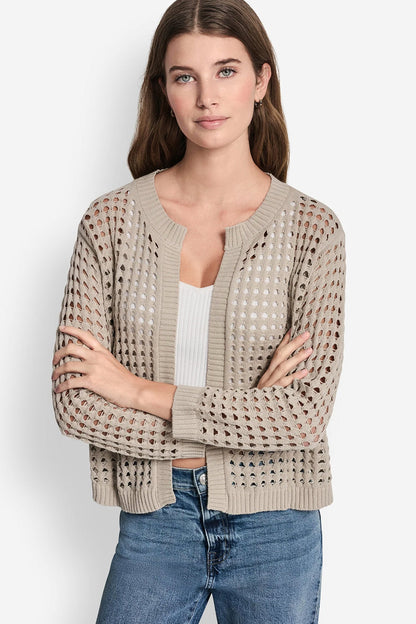 OPEN-STITCH CARDIGAN