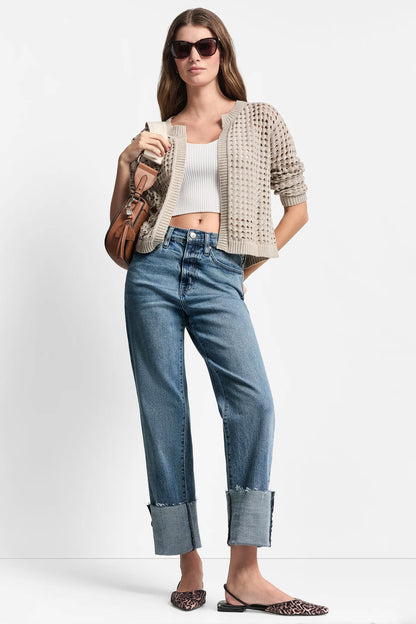 OPEN-STITCH CARDIGAN