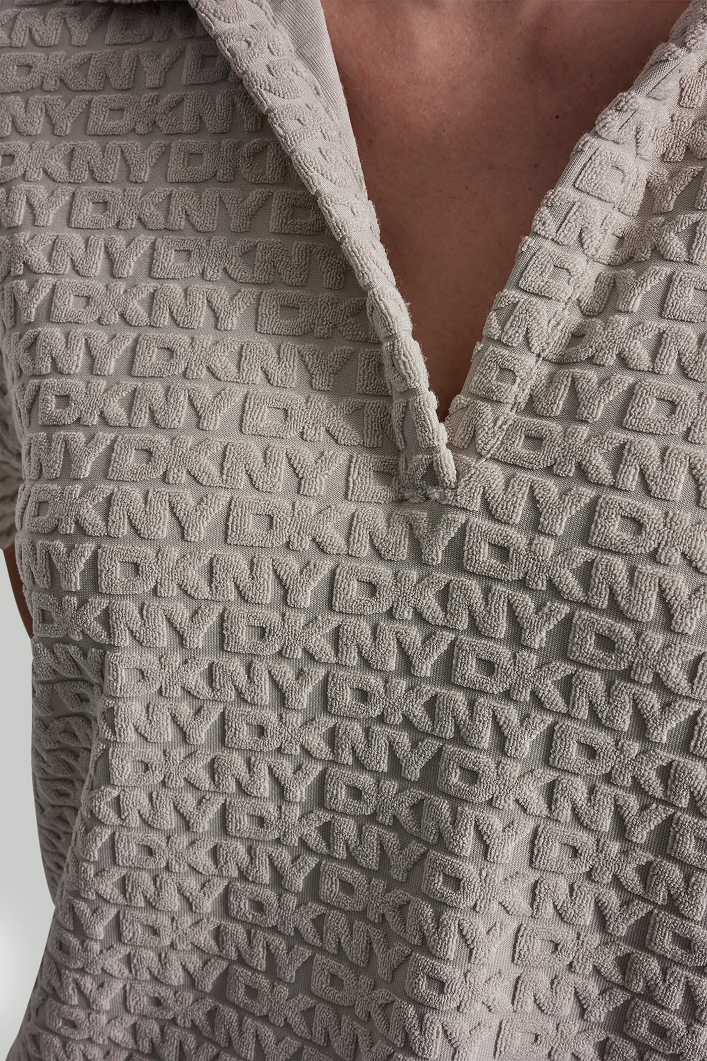 LOGO JACQUARD BOXY POLO TEE