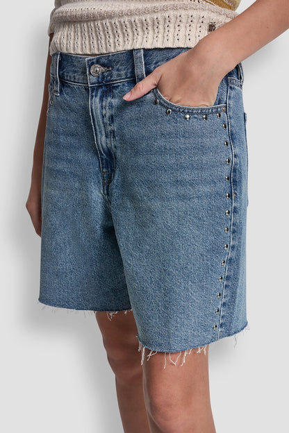 MID-RISE DENIM SHORT