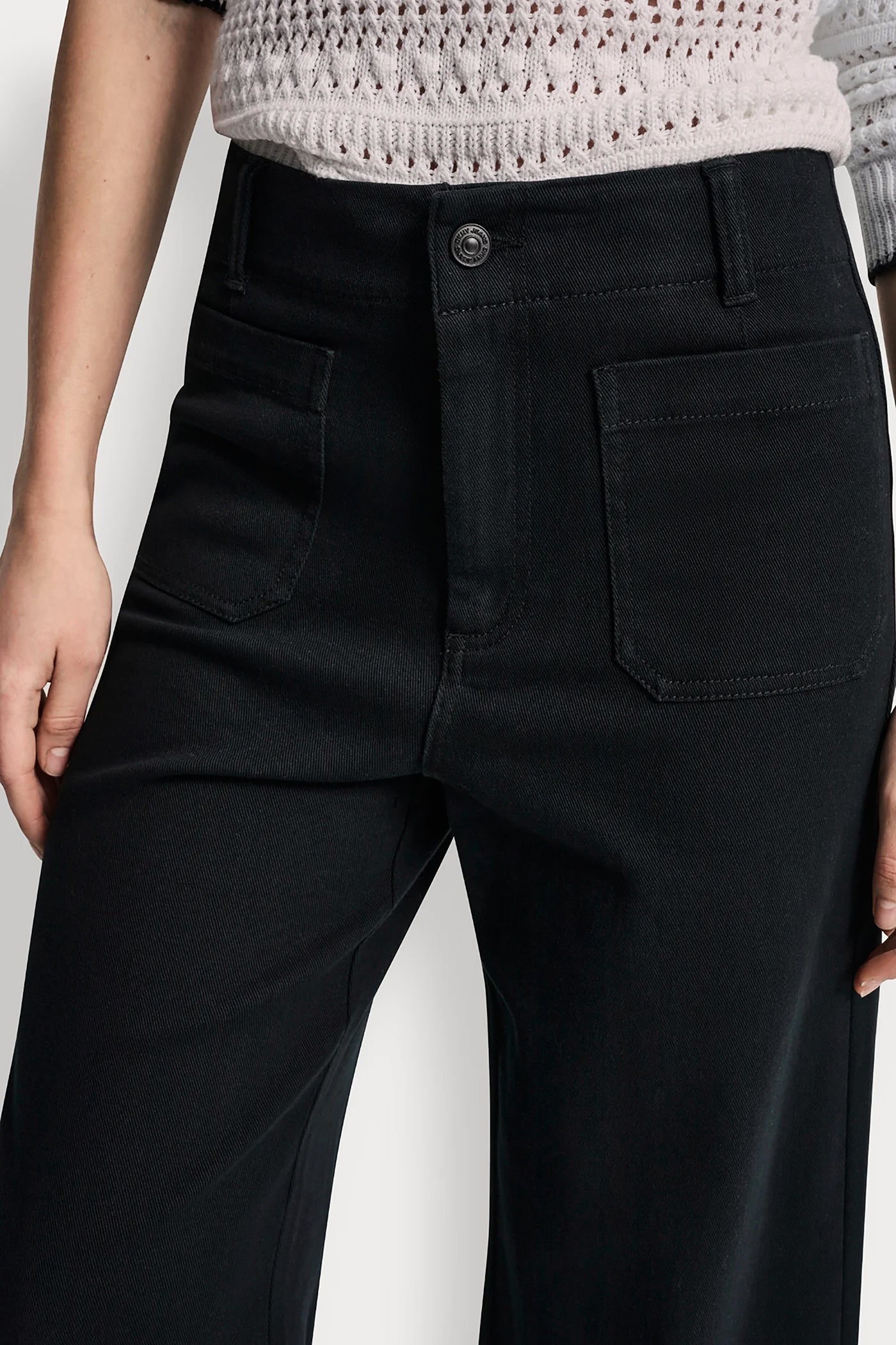 HIGH-RISE CROPPED WIDE LEG PANTS