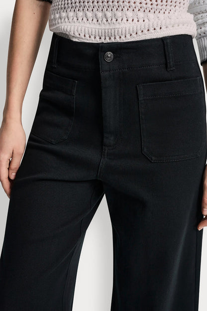 HIGH-RISE CROPPED WIDE LEG PANTS