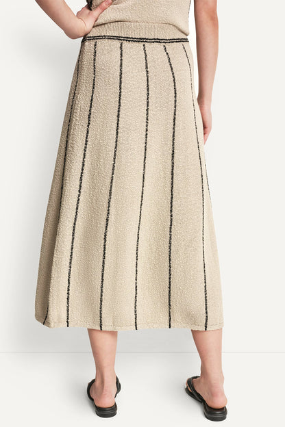 PULL-ON MAXI SKIRT WITH STRIPE DETAIL