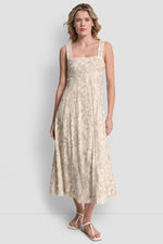 SEAMED TANK DRESS WITH TIE BACK