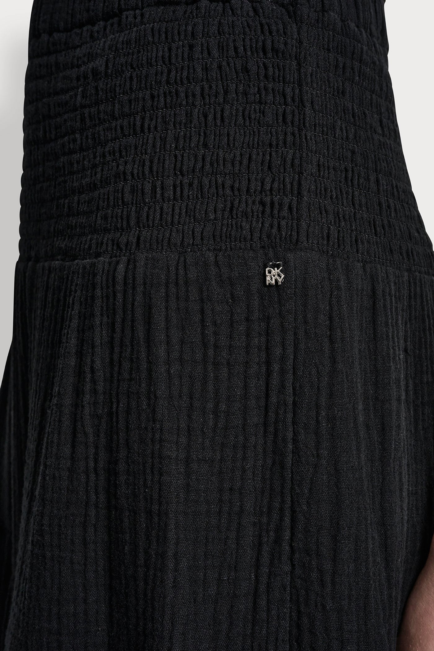 SMOCKED WAIST MAXI TIERED SKIRT