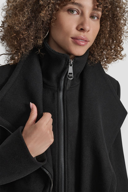 WOOL WRAP JACKET WITH INSERT