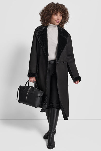 BELTED FAUX SHERLING