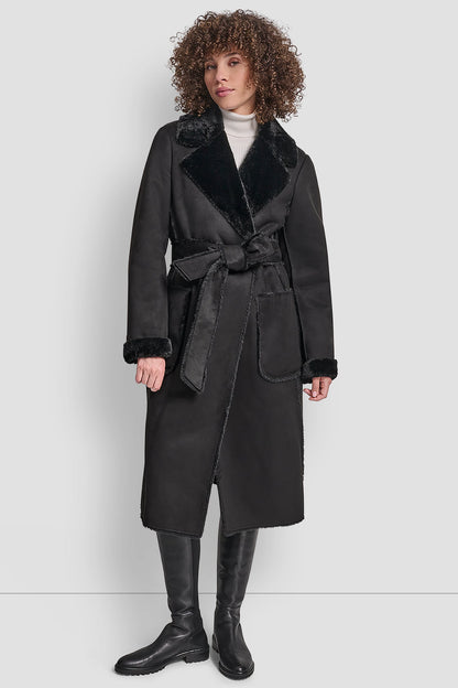 BELTED FAUX SHERLING