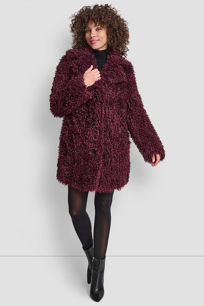 FAUX TEDDY FUR JACKET