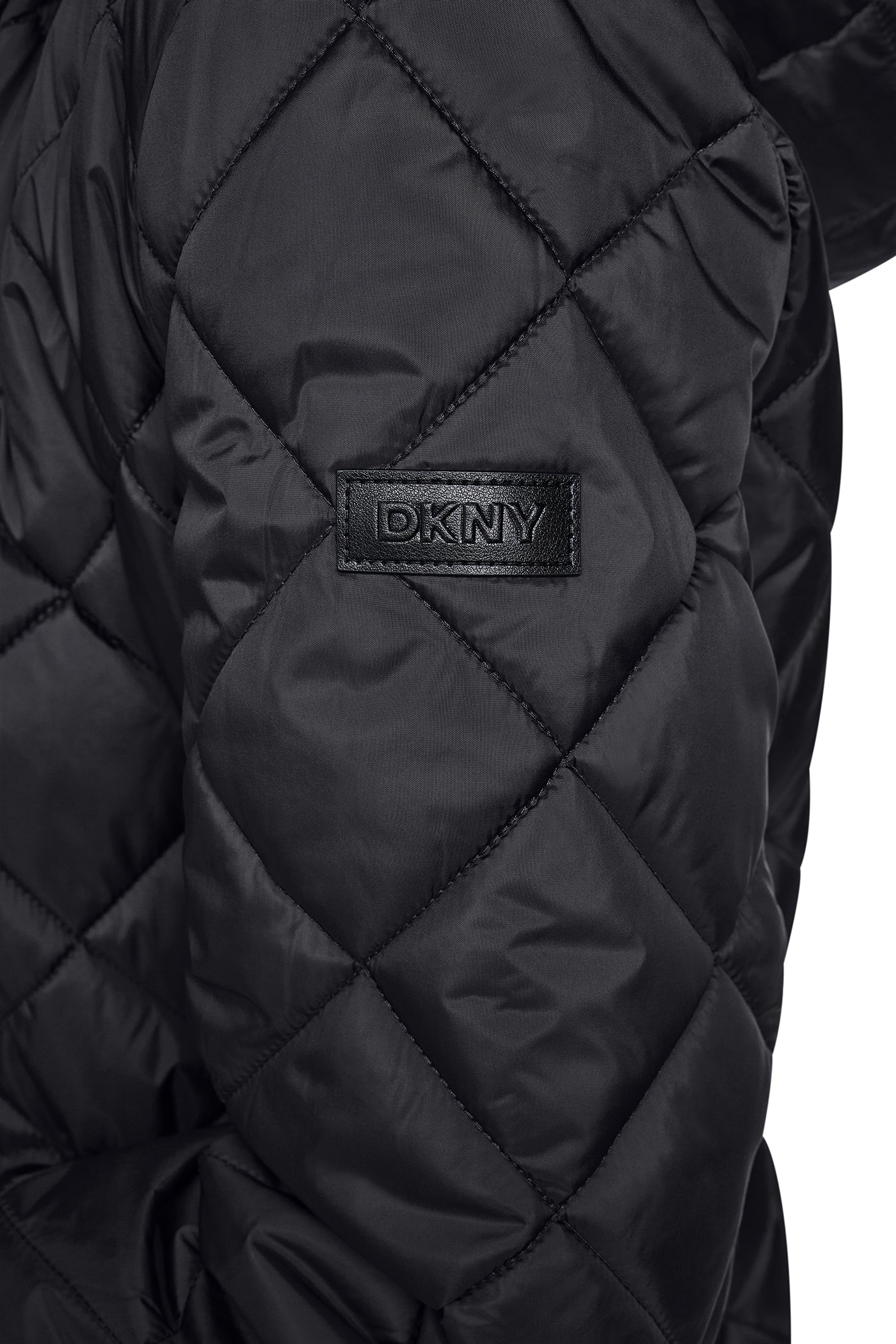 CORDUROY COLLAR HOODED QUILTED COAT