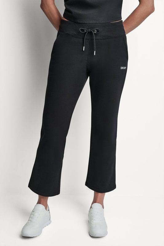 METALLIC BUBBLE LOGO FLARE PANT