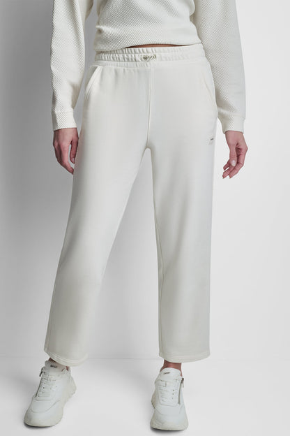 JACQUARD MIX HIGH-RISE ANKLE PANT
