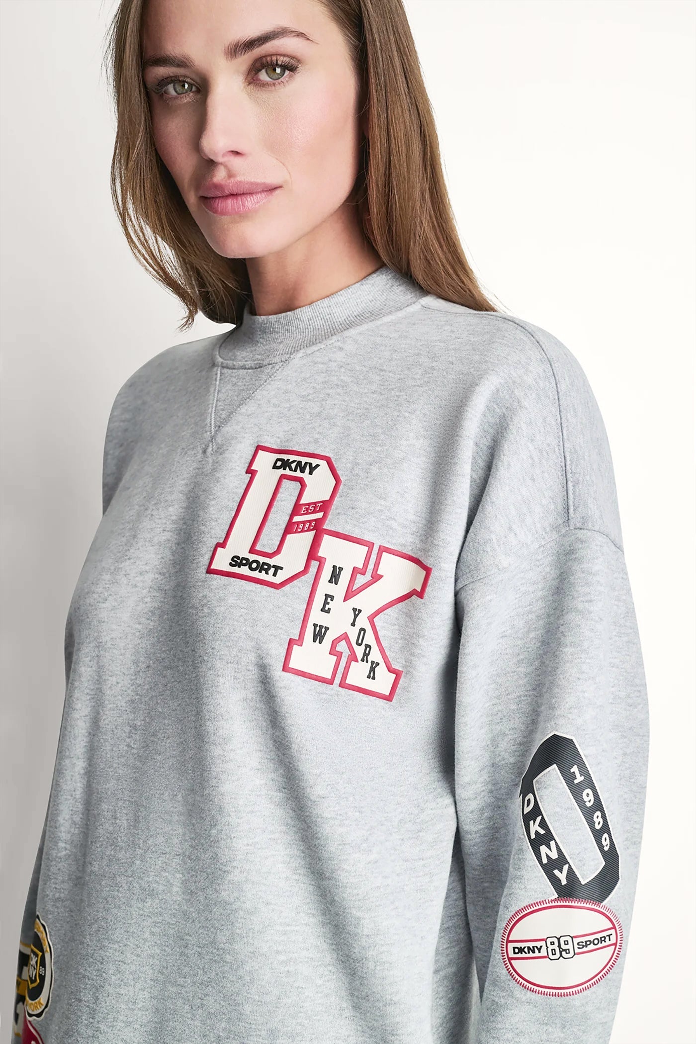 CAMPUS PATCH LONG SLEEVE SNEAKER DRESS