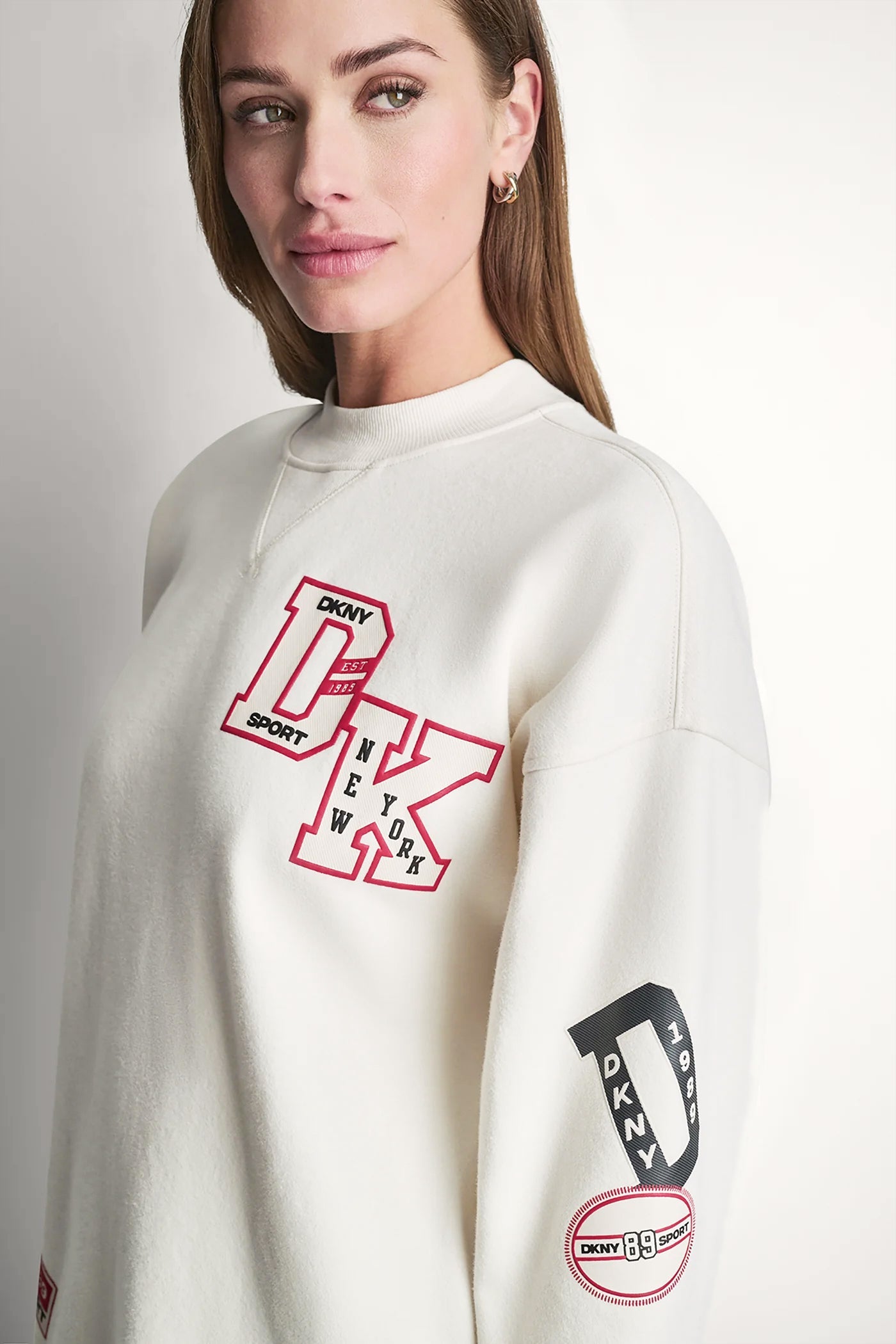 CAMPUS PATCH LONG SLEEVE SNEAKER DRESS