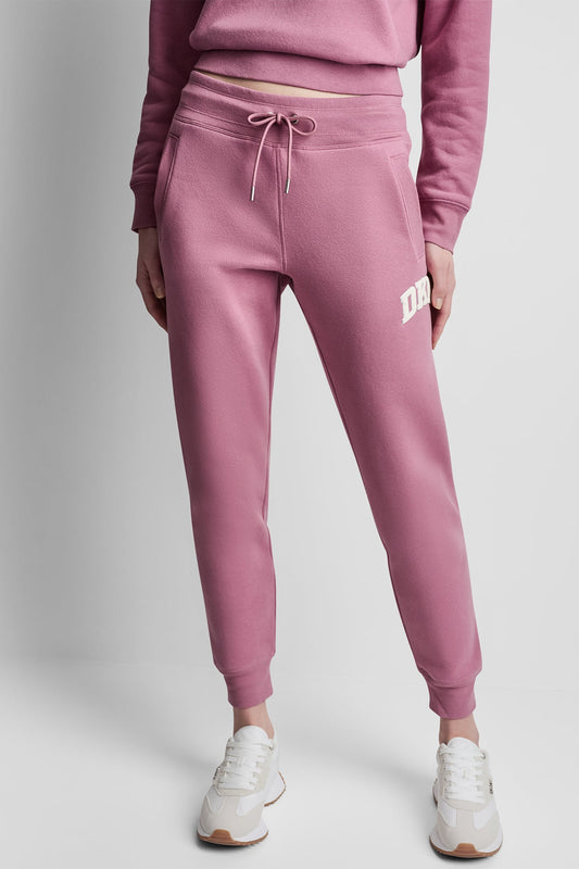 MID-RISE VARSITY LOGO JOGGER