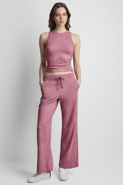 MID-RISE SPACEDYE WIDE LEG PANT