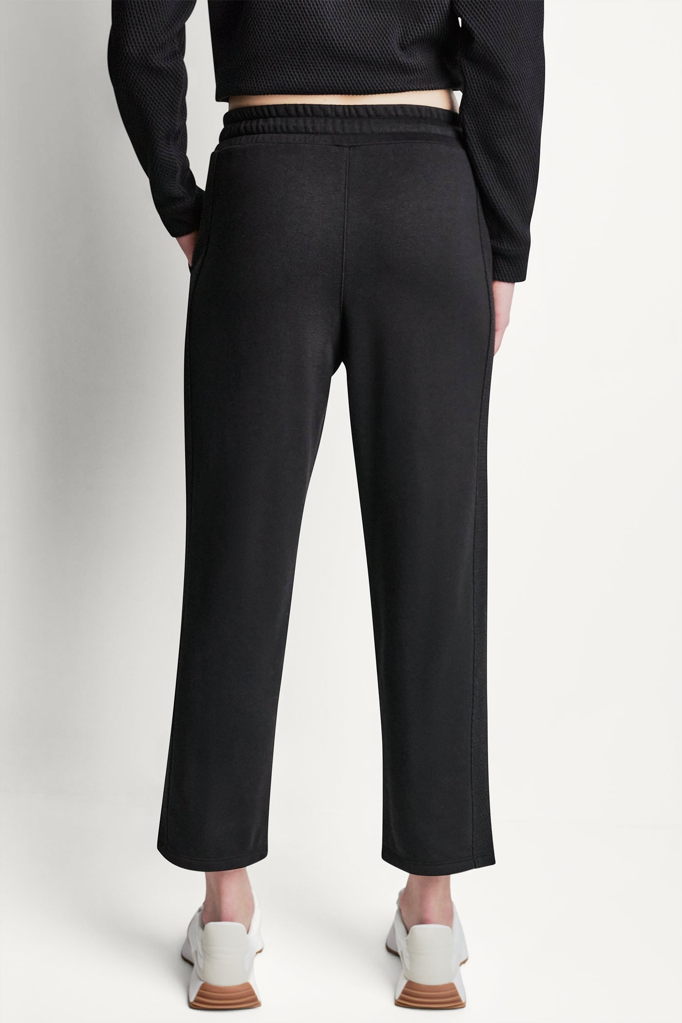 JACQUARD MIX HIGH-RISE ANKLE PANT