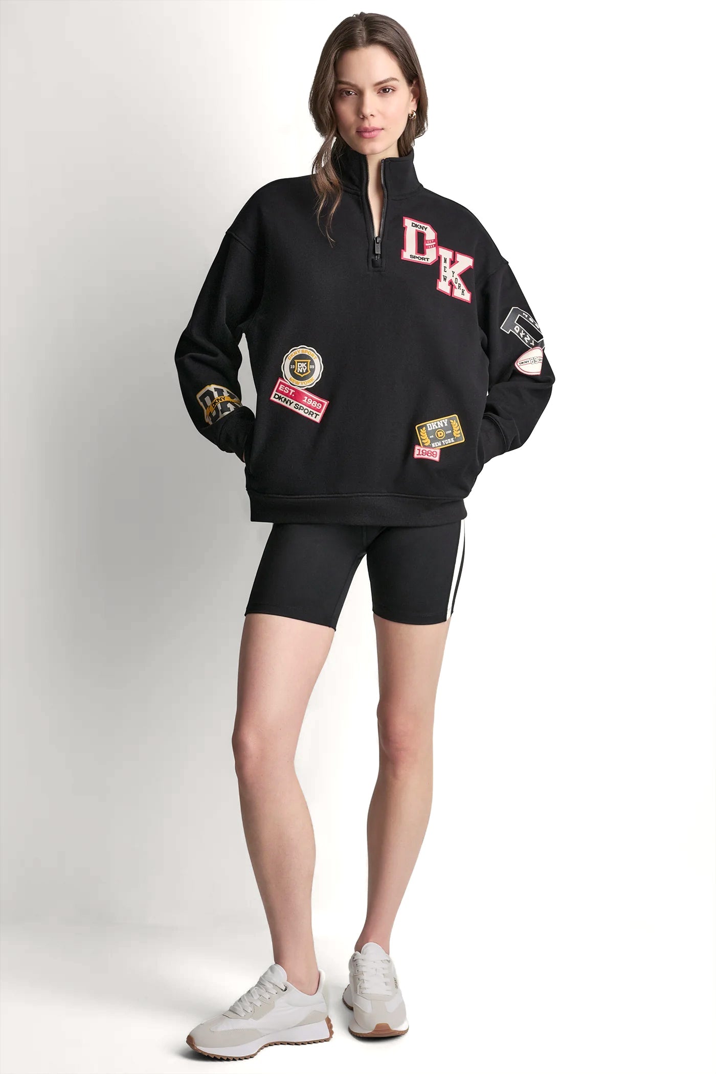 CAMPUS PATCH OVERSIZED QUARTER-ZIP