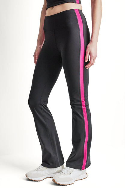 BALANCE COMPRESSION SIDE STRIPE FLARE LEGGING