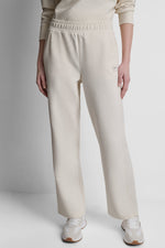 HIGH-RISE RIB TRACK PANTS