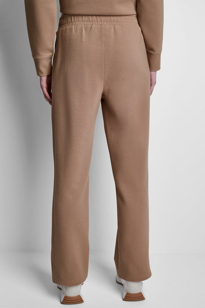 HIGH-RISE RIB TRACK PANTS