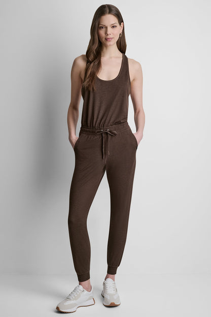 SPACEDYE RACERBACK TANK JUMPSUIT