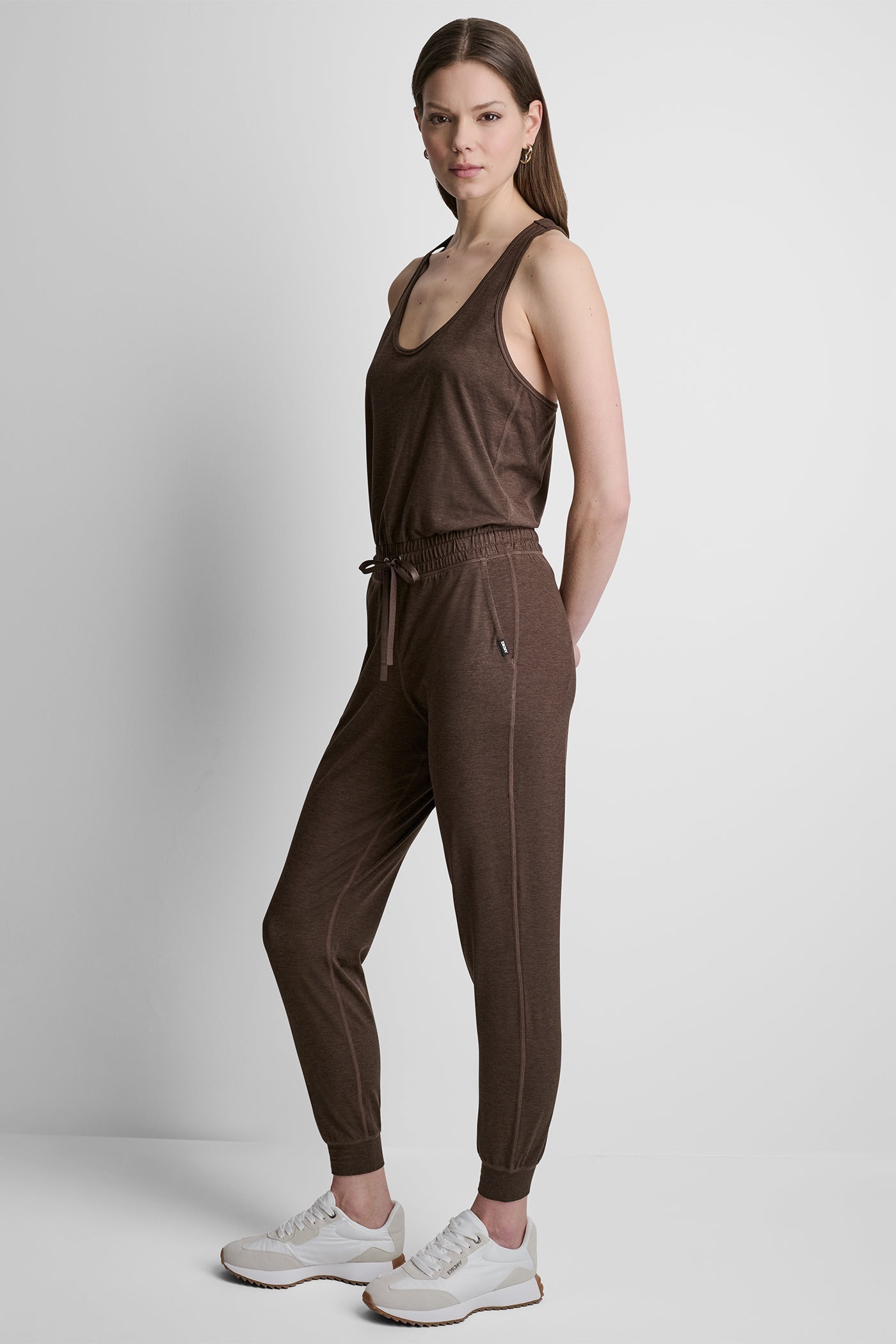 SPACEDYE RACERBACK TANK JUMPSUIT
