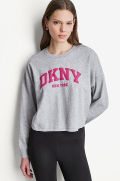 Pearl Grey Heather/Festive Pink