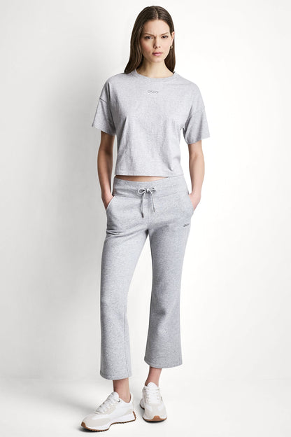 METALLIC BUBBLE LOGO FLARE PANT