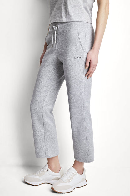 METALLIC BUBBLE LOGO FLARE PANT