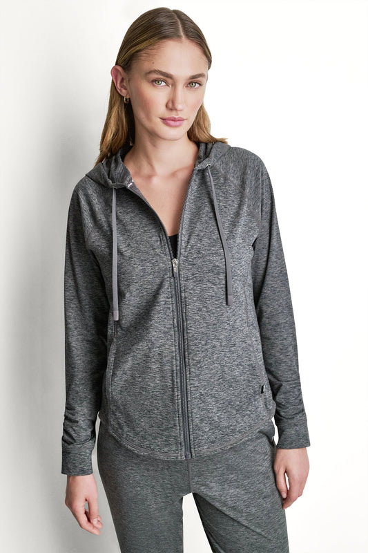 SPACEDYE RAGLAN FULL-ZIP HOODIE