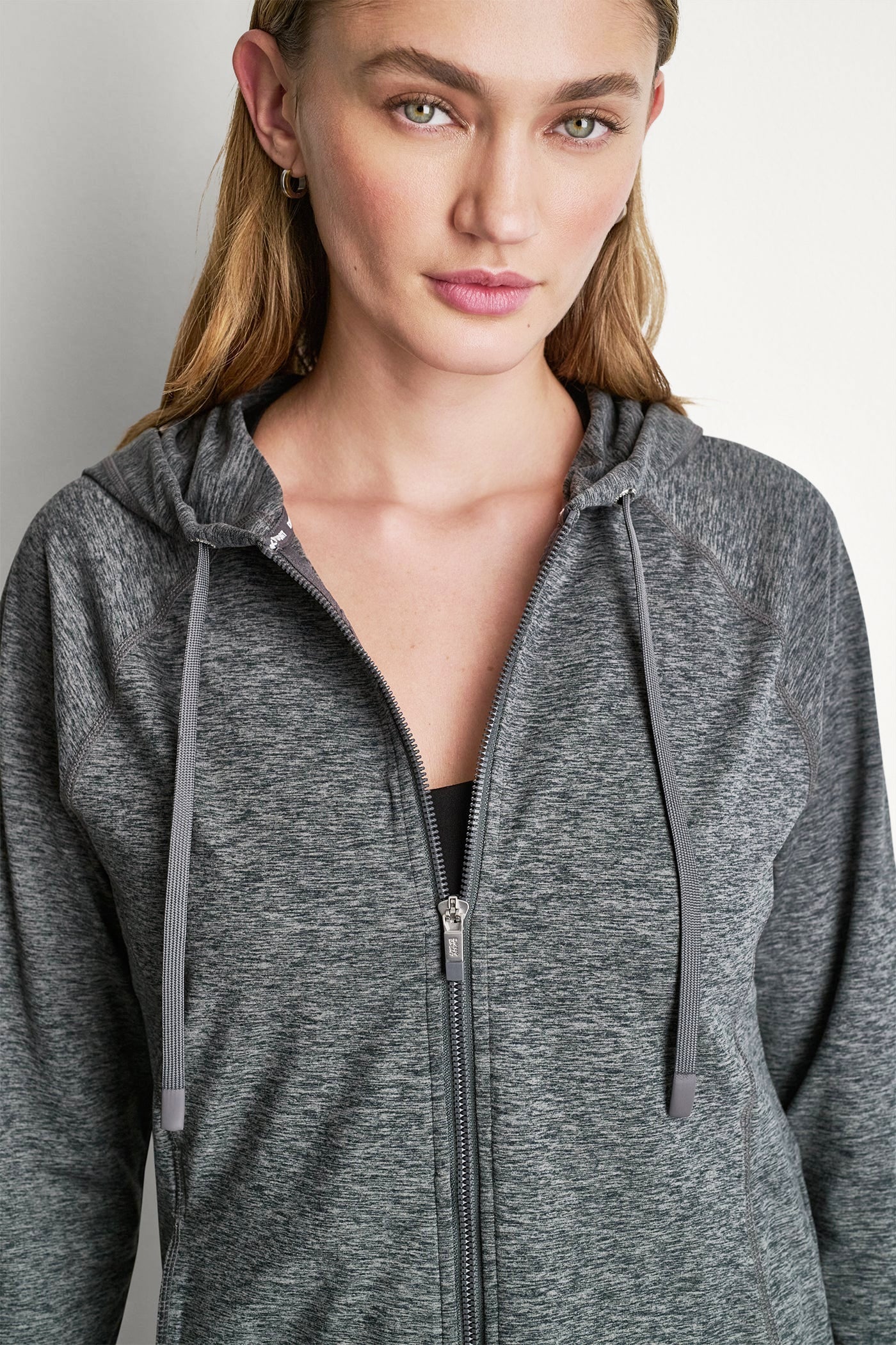 SPACEDYE RAGLAN FULL-ZIP HOODIE