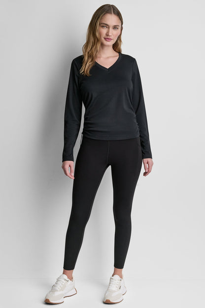 LONG SLEEVE V-NECK TECH TEE