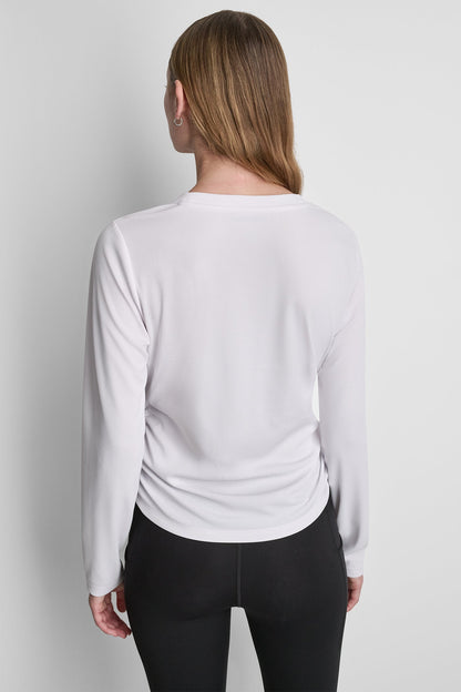LONG SLEEVE V-NECK TECH TEE