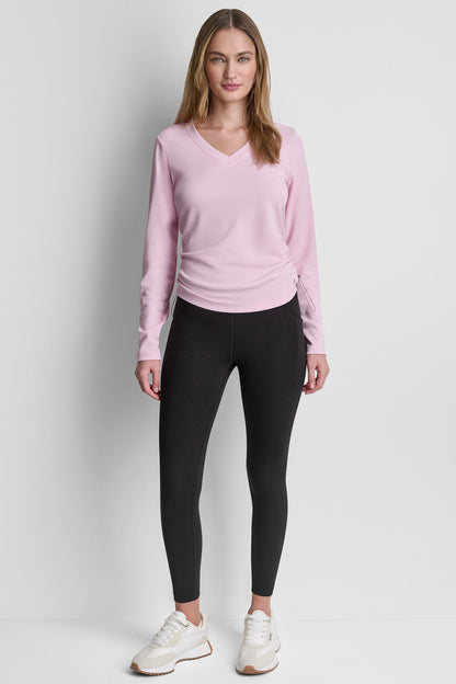 LONG SLEEVE V-NECK TECH TEE
