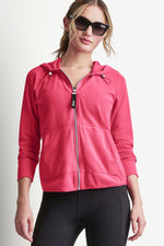 COTTON-BLEND SLUB WAFFLE-KNIT HOODIE