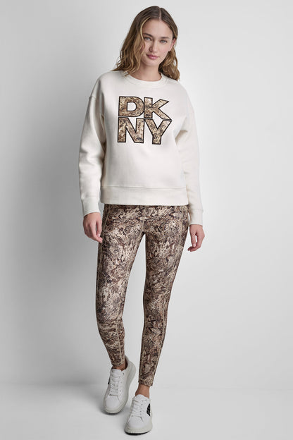 SNAKE PRINT LOGO SWEATSHIRT